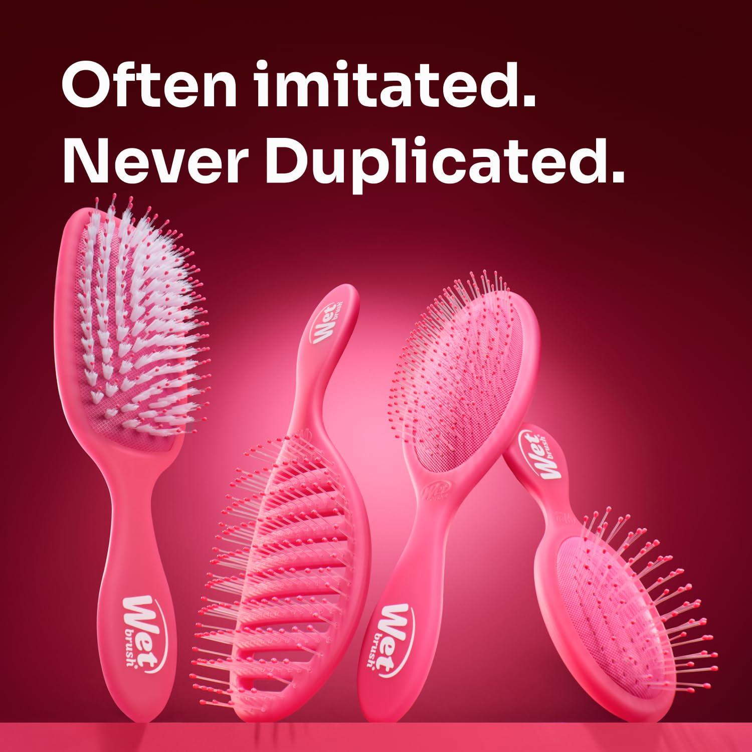 imageWet Brush Detangling Brush Original Detangler Brush Sky  Wet ampamp Dry TangleFree Hair Brush for Women ampamp Men  No Tangle Soft ampamp Flexible Bristles for Straight Curly ampamp Thick HairIridescence Cream