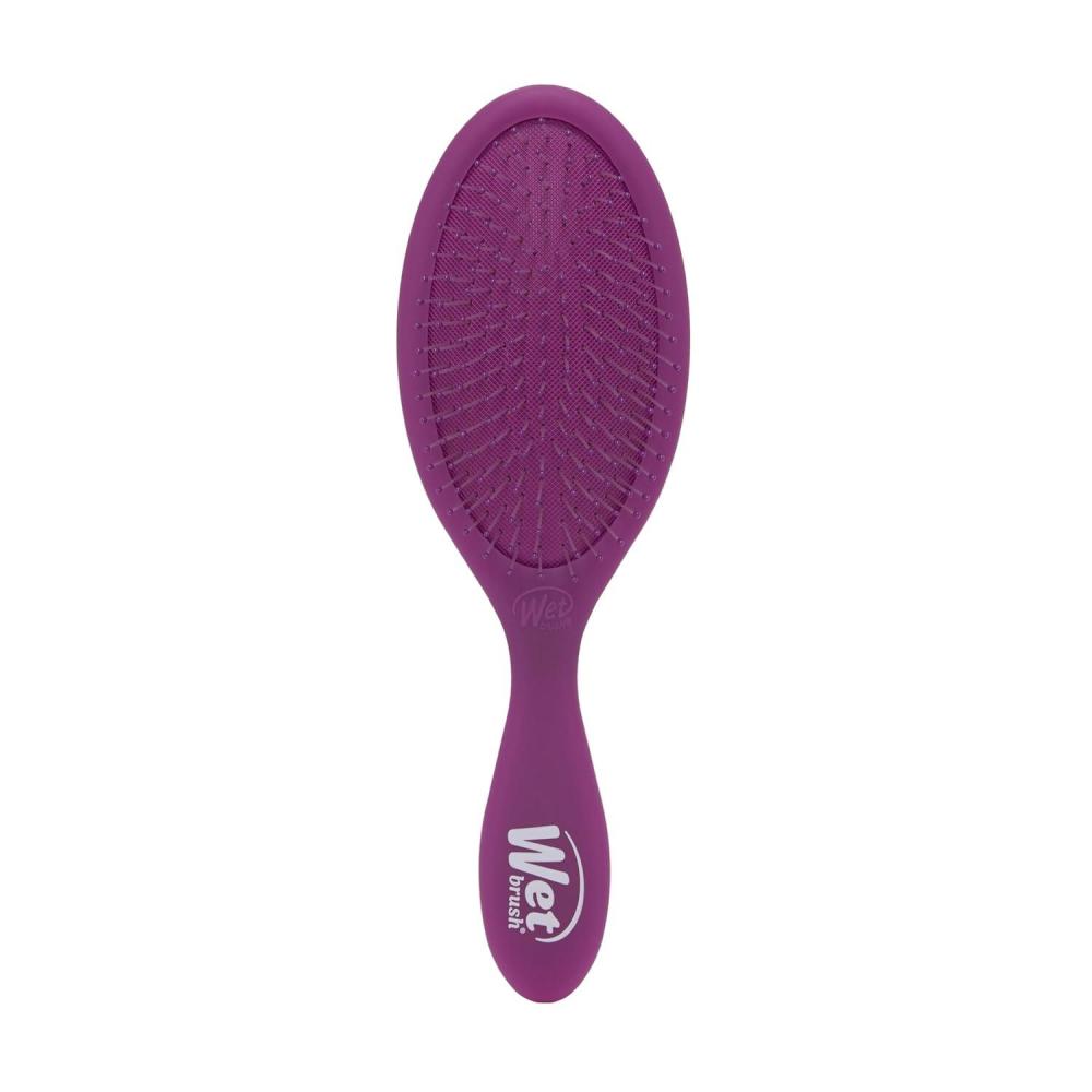 imageWet Brush Detangling Brush Original Detangler Brush Sky  Wet ampamp Dry TangleFree Hair Brush for Women ampamp Men  No Tangle Soft ampamp Flexible Bristles for Straight Curly ampamp Thick HairPurple Frost