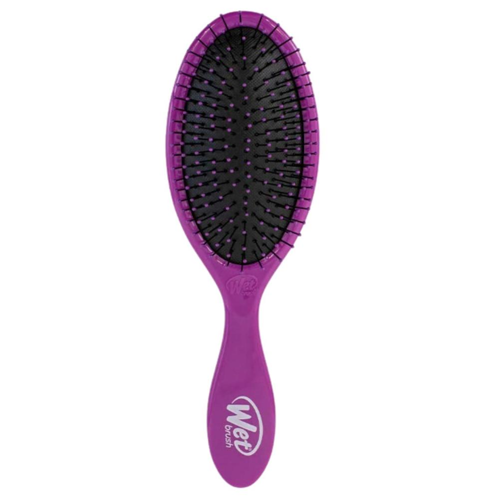 imageWet Brush Detangling Brush Original Detangler Brush Sky  Wet ampamp Dry TangleFree Hair Brush for Women ampamp Men  No Tangle Soft ampamp Flexible Bristles for Straight Curly ampamp Thick HairPurple
