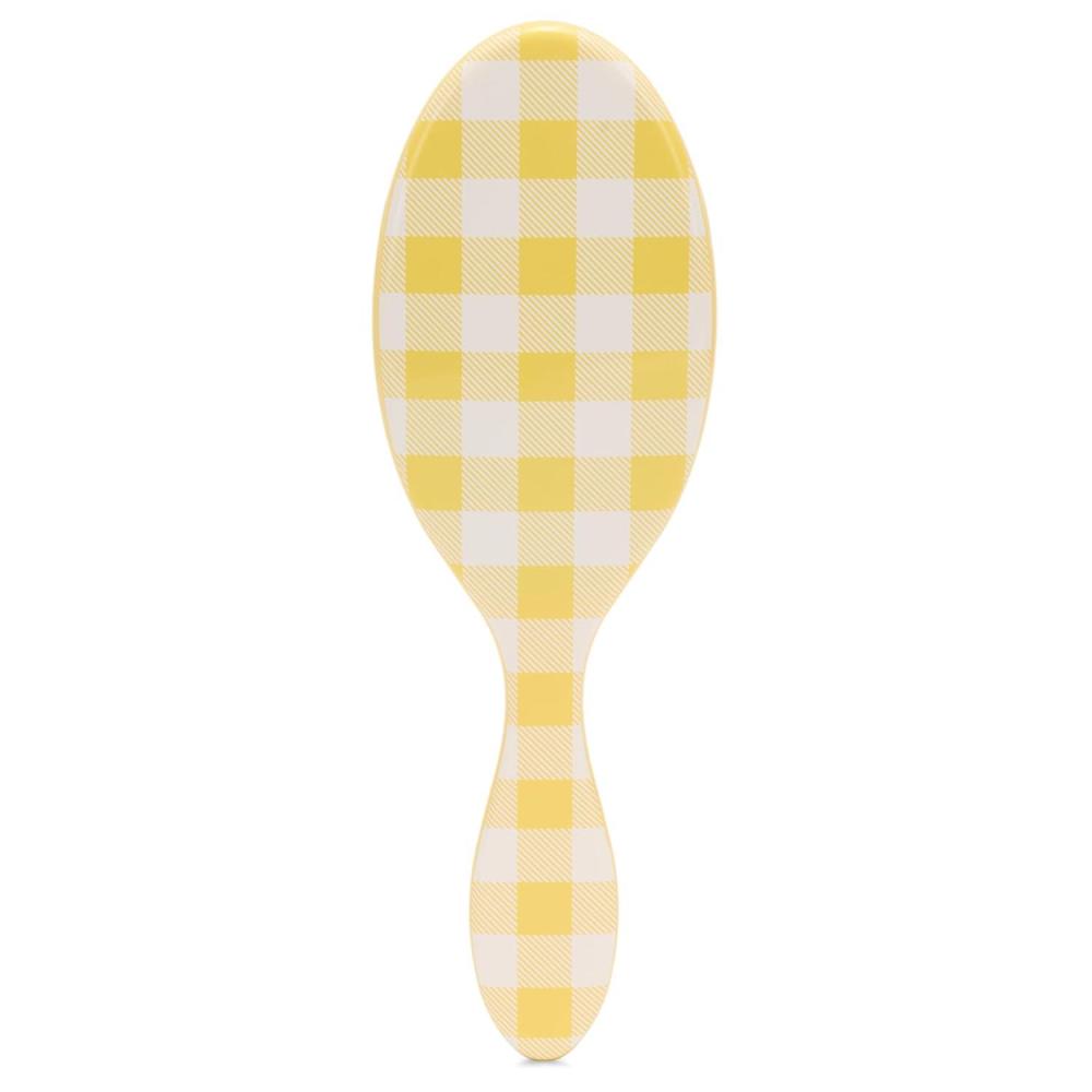 imageWet Brush Original Detangler Hair Brush Color Wash Stripes UltraSoft IntelliFlex Bristles  Detangling Hairbrush Glides Through Tangles For Wet Dry ampamp Damaged Hair Women ampamp MenCoastal Golden Gingham