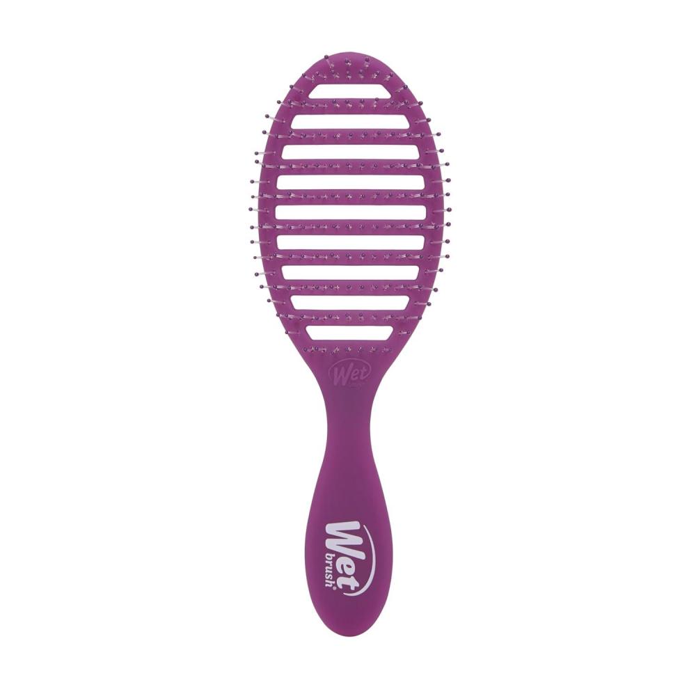 imageWet Brush Speed Dry Hair Brush  Watermark Color Wash  Vented Design and Ultra Soft HeatFlex Bristles Are Blow Dry Safe With Ergonomic Handle Manages Tangle and Uncontrollable Hair  PainFreeFrost Purple
