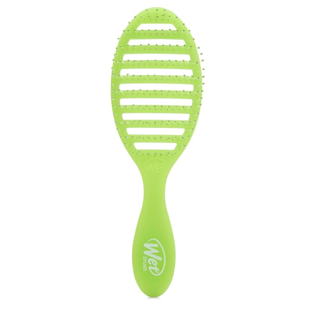 imageWet Brush Speed Dry Hair Brush  Watermark Color Wash  Vented Design and Ultra Soft HeatFlex Bristles Are Blow Dry Safe With Ergonomic Handle Manages Tangle and Uncontrollable Hair  PainFreeSummer LimeARita
