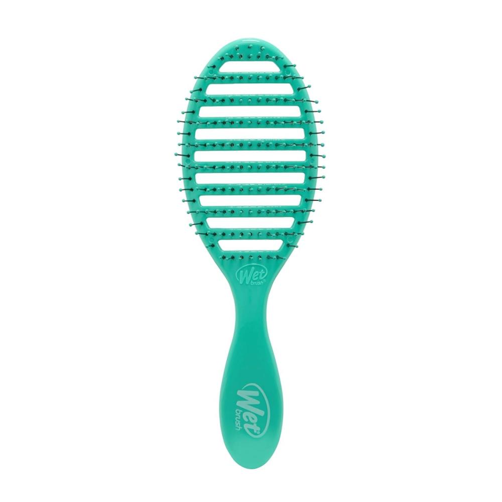 imageWet Brush Speed Dry Hair Brush  Watermark Color Wash  Vented Design and Ultra Soft HeatFlex Bristles Are Blow Dry Safe With Ergonomic Handle Manages Tangle and Uncontrollable Hair  PainFreeAmazon Aqua