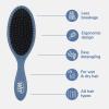 Wet Brush Detangling Brush, Original Detangler Brush (Sky) – Wet & Dry Tangle-Free Hair Brush for Women & Men – No Tangle Soft & Flexible Bristles for Straight, Curly, & Thick Hair(Elemental Blue)