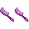 Wet Brush Detangling Comb, Black – Wide Tooth Hair Detangler with WaveTooth Design that Gently and Glides Through Tangles – Brush Throough Conditioner and Hair Masks – Gentle On Scalp and Pain-Free(Purple)