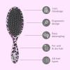 Wet Brush Original Detangler Hair Brush, Color Wash, Stripes, Ultra-Soft IntelliFlex Bristles – Detangling Hairbrush Glides Through Tangles For Wet, Dry & Damaged Hair, Women & Men(Pink Leopard)