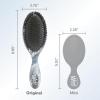 Wet Brush Original Detangler Hair Brush, Color Wash, Stripes, Ultra-Soft IntelliFlex Bristles – Detangling Hairbrush Glides Through Tangles For Wet, Dry & Damaged Hair, Women & Men(Metallic Onyx)