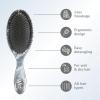Wet Brush Original Detangler Hair Brush, Color Wash, Stripes, Ultra-Soft IntelliFlex Bristles – Detangling Hairbrush Glides Through Tangles For Wet, Dry & Damaged Hair, Women & Men(Metallic Onyx)