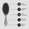 Wet Brush Original Detangler Hair Brush, Color Wash, Stripes, Ultra-Soft IntelliFlex Bristles – Detangling Hairbrush Glides Through Tangles For Wet, Dry & Damaged Hair, Women & Men(Hipster Doodle)