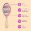 Wet Brush Speed Dry Hair Brush – Watermark (Color Wash) – Vented Design and Ultra Soft HeatFlex Bristles Are Blow Dry Safe With Ergonomic Handle Manages Tangle and Uncontrollable Hair – Pain-Free(Color Wash Stripes)