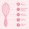 Wet Brush Speed Dry Hair Brush – Watermark (Color Wash) – Vented Design and Ultra Soft HeatFlex Bristles Are Blow Dry Safe With Ergonomic Handle Manages Tangle and Uncontrollable Hair – Pain-Free(Summer Pink Drink)