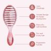 Wet Brush Speed Dry Hair Brush – Watermark (Color Wash) – Vented Design and Ultra Soft HeatFlex Bristles Are Blow Dry Safe With Ergonomic Handle Manages Tangle and Uncontrollable Hair – Pain-Free(Seaglass Pink)