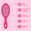 Wet Brush Speed Dry Hair Brush – Watermark (Color Wash) – Vented Design and Ultra Soft HeatFlex Bristles Are Blow Dry Safe With Ergonomic Handle Manages Tangle and Uncontrollable Hair – Pain-Free(Pink)