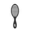 Wet Brush Speed Dry Hair Brush – Watermark (Color Wash) – Vented Design and Ultra Soft HeatFlex Bristles Are Blow Dry Safe With Ergonomic Handle Manages Tangle and Uncontrollable Hair – Pain-Free(Black)