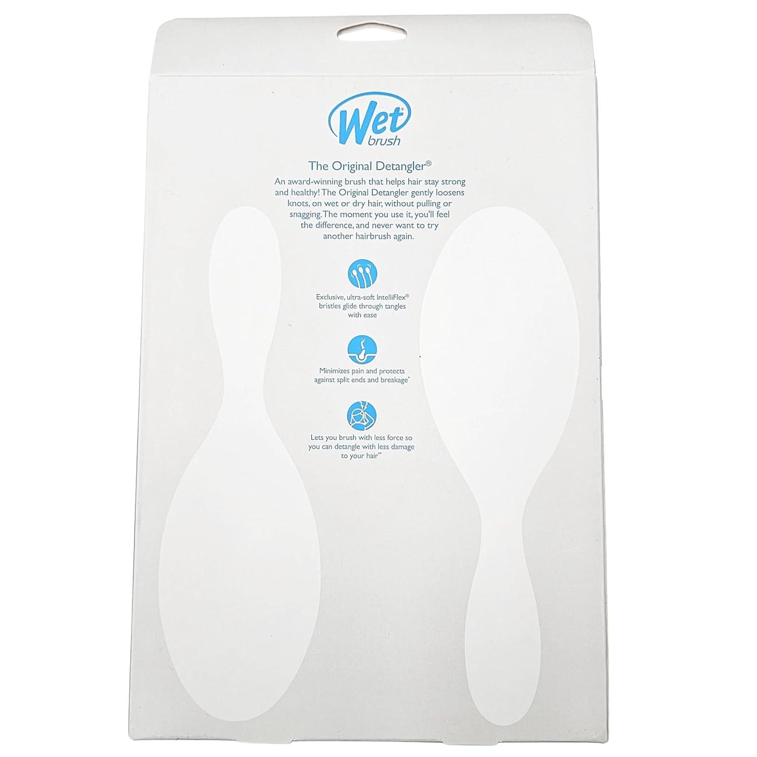 imageWet Brush Original Detangler Hair Brush Amazon Exclusive Aqua UltraSoft IntelliFlex BristlesDetangling Hairbrush Glides Through Tangles  All Hair Types Wet ampamp Dry Hair  Women ampamp Men Pack of 2PinkPurple