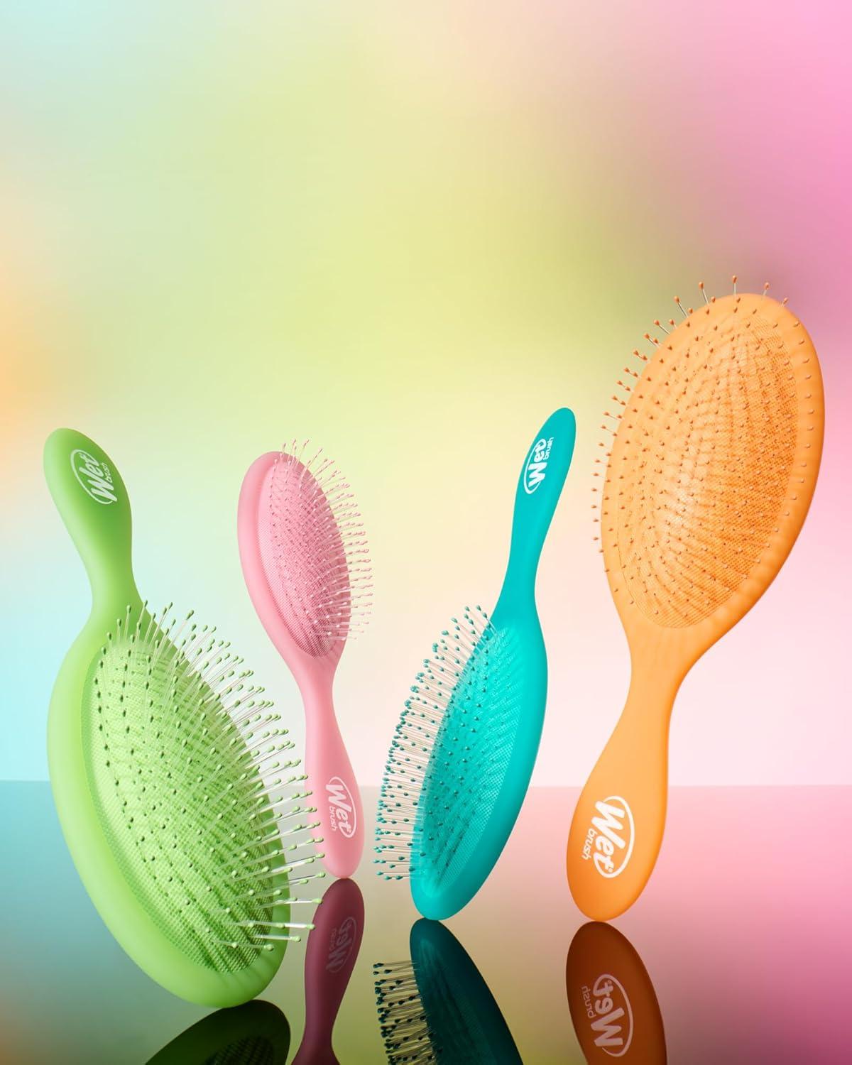 imageWet Brush Original Detangler Pink Drink Summer Quencher UltraSoft IntelliFlex Bristles Glide Through Tangles Detangling Hair Brush Wet ampamp Dry Women ampamp Men Limited EditionSummer Green Juice