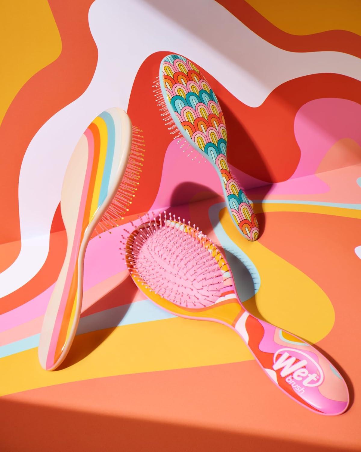 imageWet Brush Original Detangler Pink Drink Summer Quencher UltraSoft IntelliFlex Bristles Glide Through Tangles Detangling Hair Brush Wet ampamp Dry Women ampamp Men Limited EditionSun Days Rays