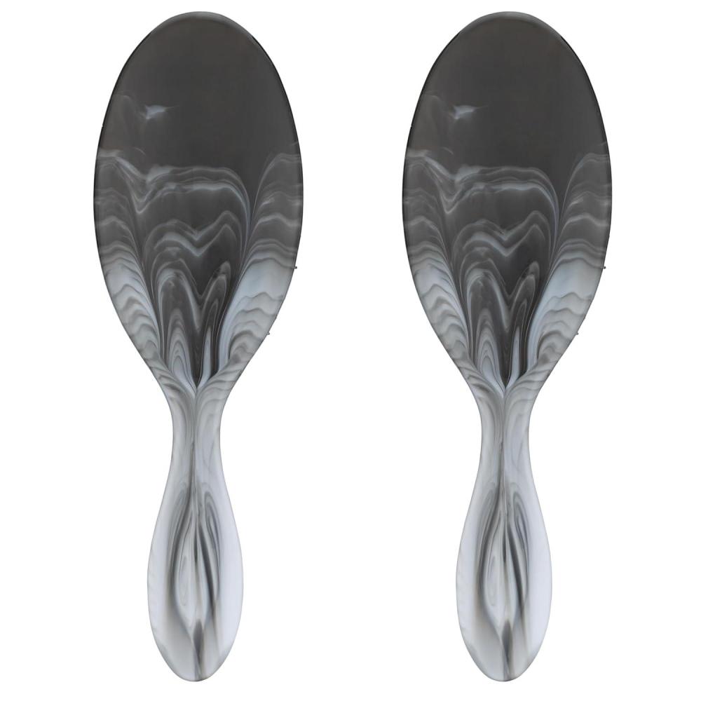 imageWet Brush Original Detangler Hair Brush Amazon Exclusive Aqua UltraSoft IntelliFlex BristlesDetangling Hairbrush Glides Through Tangles  All Hair Types Wet ampamp Dry Hair  Women ampamp Men Pack of 2Watercolor Black