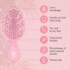 Wet Brush Go Green Mini Detangler, Green – Detangling Travel Hair Brush – Ultra-Soft IntelliFlex Bristles Glide Through Tangles & Gently Loosens Knots While Minimizing Pain, Split Ends & Breakage(Pink)