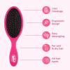 Wet Brush Original Detangler Hair Brush, Amazon Exclusive Aqua- Ultra-Soft IntelliFlex Bristles-Detangling Hairbrush Glides Through Tangles – All Hair Types (Wet & Dry Hair) – Women & Men (Pack of 2)(Pink/Purple)