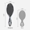 Wet Brush Original Detangler Hair Brush, Amazon Exclusive Aqua- Ultra-Soft IntelliFlex Bristles-Detangling Hairbrush Glides Through Tangles – All Hair Types (Wet & Dry Hair) – Women & Men (Pack of 2)(Gray Leopard)