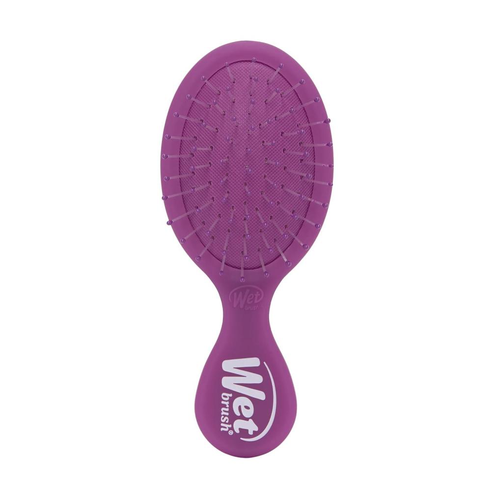 imageWet Brush Mini Detangler Hair Brush Black Frost Detangling Travel Hairbrush UltraSoft IntelliFlex Bristles Glide Through Tangles with Ease PainFree All Hair TypesPurple Frost