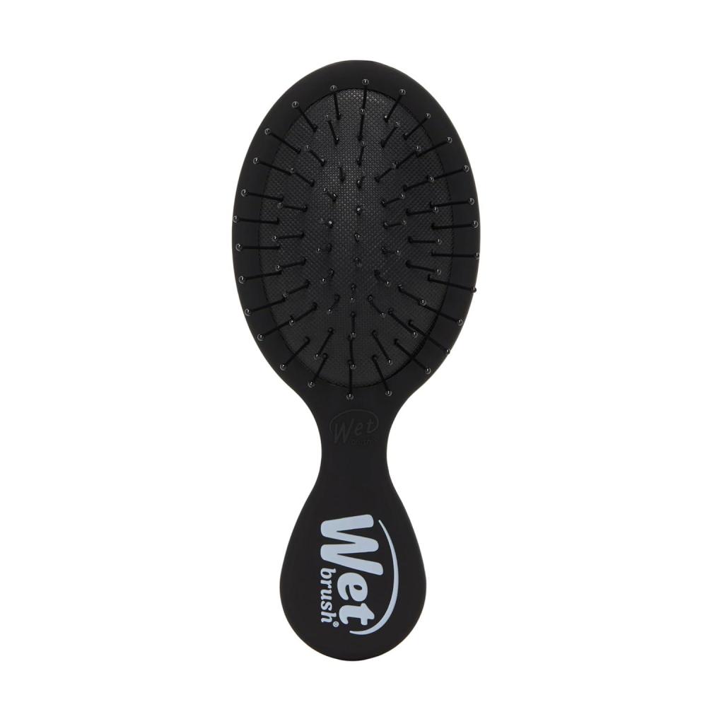 imageWet Brush Mini Detangler Hair Brush Black Frost Detangling Travel Hairbrush UltraSoft IntelliFlex Bristles Glide Through Tangles with Ease PainFree All Hair TypesBlack Frost
