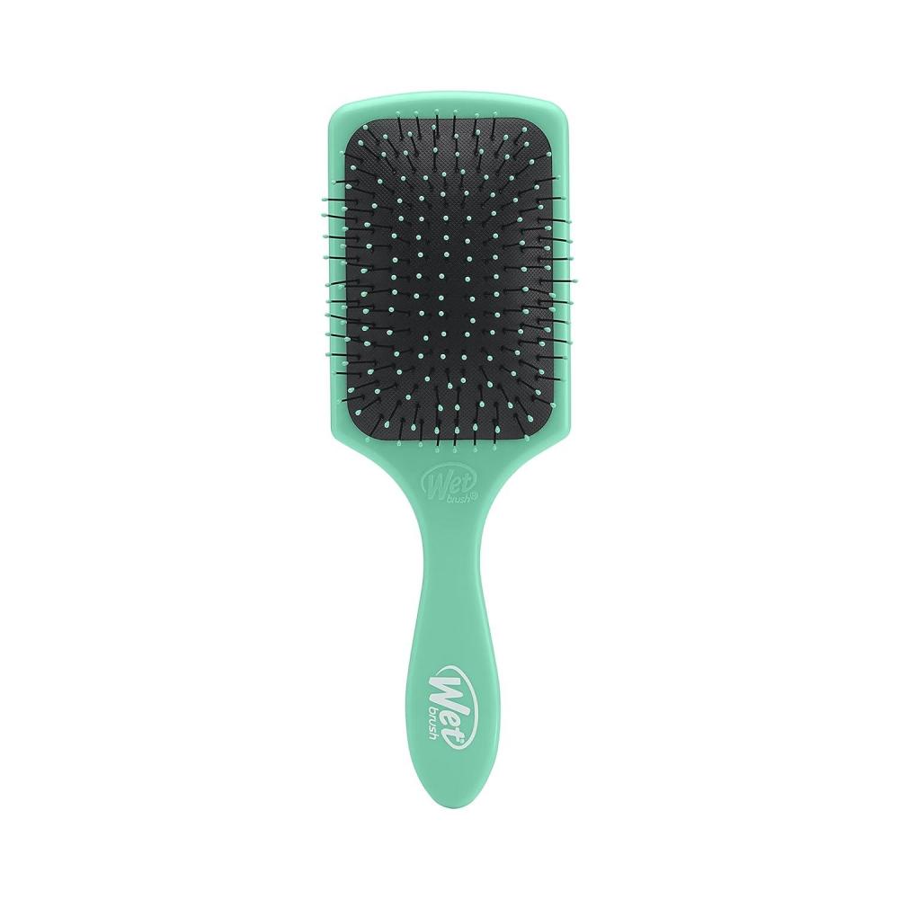 imageWet Brush Paddle Detangler Hair Brush Amazon Exclusive Aqua UltraSoft IntelliFlex Bristles with AquaVent Design Great For Treatment ampamp Mask Application Women Men Wet Dry and Damaged HairAmazon Aqua
