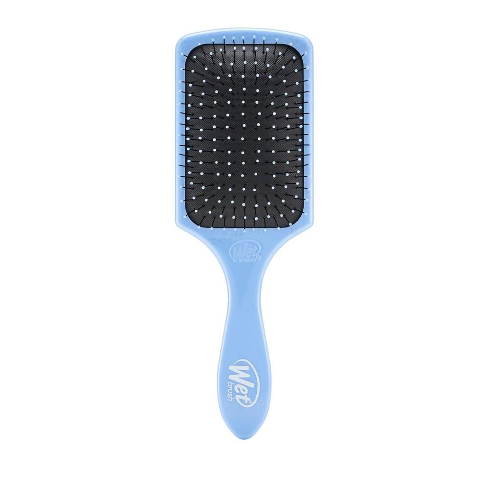 imageWet Brush Paddle Detangler Hair Brush Amazon Exclusive Aqua UltraSoft IntelliFlex Bristles with AquaVent Design Great For Treatment ampamp Mask Application Women Men Wet Dry and Damaged HairSky