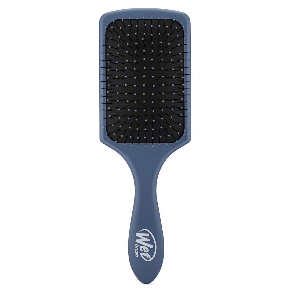imageWet Brush Paddle Detangler Hair Brush Amazon Exclusive Aqua UltraSoft IntelliFlex Bristles with AquaVent Design Great For Treatment ampamp Mask Application Women Men Wet Dry and Damaged HairElemental Blue