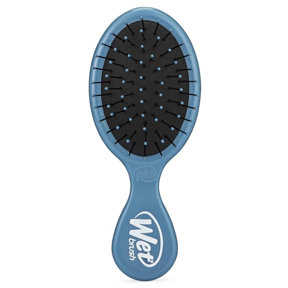 imageWet Brush Squirt Detangling Brush Sky Mini Detangler No Tangle UltraSoft IntelliFlex Bristles Wet ampamp Dry Styling Hairbrush for Women ampamp Men All Hair TypesElemental Blue