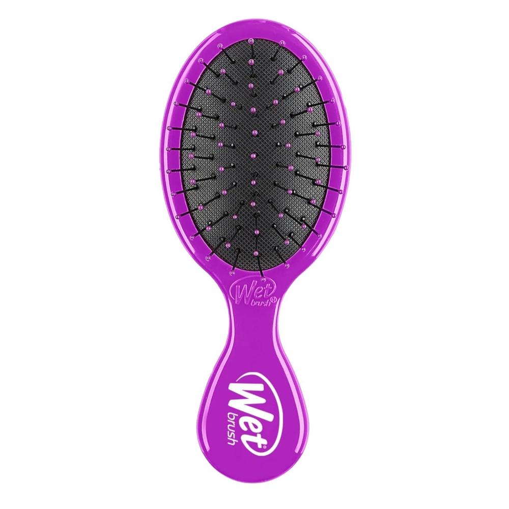 imageWet Brush Squirt Detangling Brush Sky Mini Detangler No Tangle UltraSoft IntelliFlex Bristles Wet ampamp Dry Styling Hairbrush for Women ampamp Men All Hair TypesPurple