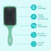 Wet Brush Paddle Detangler Hair Brush, Amazon Exclusive Aqua, Ultra-Soft IntelliFlex Bristles with AquaVent Design, Great For Treatment & Mask Application, Women, Men, Wet, Dry and Damaged Hair(Amazon Aqua)
