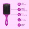 Wet Brush Paddle Detangler Hair Brush, Amazon Exclusive Aqua, Ultra-Soft IntelliFlex Bristles with AquaVent Design, Great For Treatment & Mask Application, Women, Men, Wet, Dry and Damaged Hair(Purple)