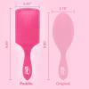 Wet Brush Paddle Detangler Hair Brush, Amazon Exclusive Aqua, Ultra-Soft IntelliFlex Bristles with AquaVent Design, Great For Treatment & Mask Application, Women, Men, Wet, Dry and Damaged Hair(Pink Frost)