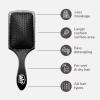 Wet Brush Paddle Detangler Hair Brush, Amazon Exclusive Aqua, Ultra-Soft IntelliFlex Bristles with AquaVent Design, Great For Treatment & Mask Application, Women, Men, Wet, Dry and Damaged Hair(Black)