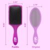 Wet Brush Paddle Detangler Hair Brush, Amazon Exclusive Aqua, Ultra-Soft IntelliFlex Bristles with AquaVent Design, Great For Treatment & Mask Application, Women, Men, Wet, Dry and Damaged Hair(Purple)