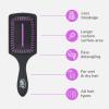 Wet Brush Paddle Detangler Hair Brush, Amazon Exclusive Aqua, Ultra-Soft IntelliFlex Bristles with AquaVent Design, Great For Treatment & Mask Application, Women, Men, Wet, Dry and Damaged Hair(Refresh & Extend)