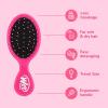 Wet Brush Squirt Detangling Brush, Sky, Mini Detangler, No Tangle Ultra-Soft IntelliFlex Bristles, Wet & Dry Styling Hairbrush for Women & Men, All Hair Types(Pink  Purple  & Blue)