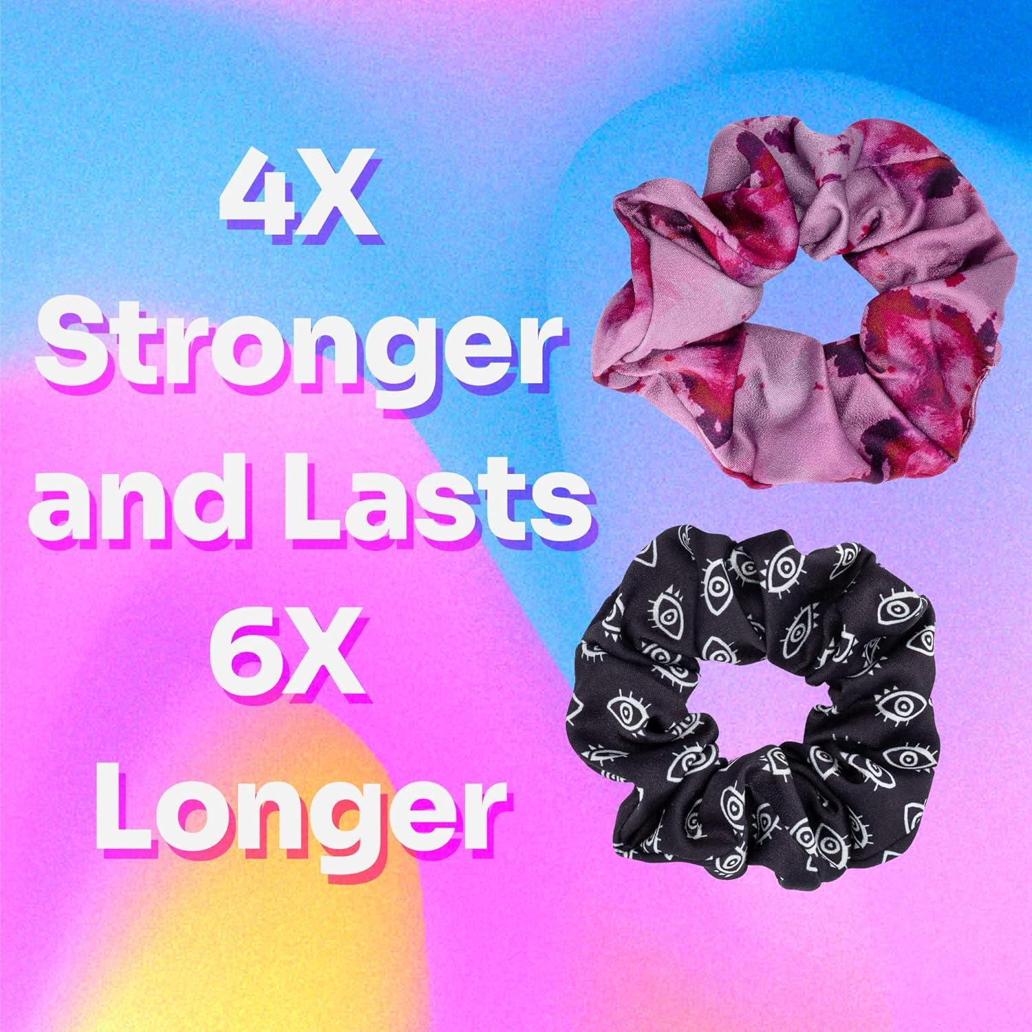 imageWet Brush Coil Hair Scrunchies for Women ampamp Girls 2 Count Purple ampamp Black Suitable for All Hair Types PainFree Accessories Long Lasting Braids Ponytails and MoreCoil Scrunchies PurpleBlack