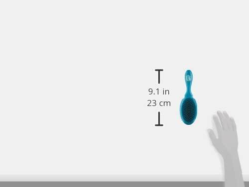 imageWet Brush Ultimate DualSided Detangling Brush  Ultra Soft IntelliFlex Bristles Removes Loose Hair ampamp Dirt for Dogs Cats Rabbits  Teal