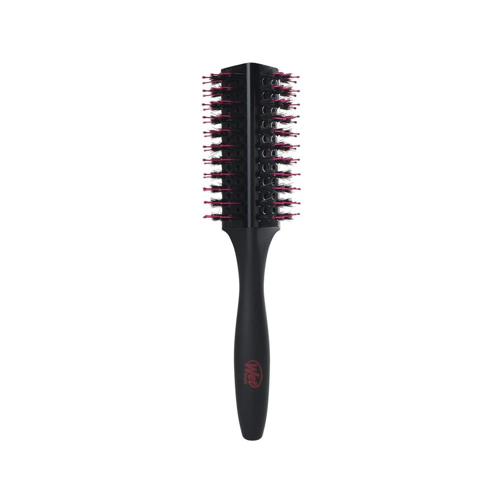 imageWet Brush Beach Waves Round Brush  For All Hair Types  Loose Curls ampamp Beachy Waves  A Perfect Blow Out with Less Pain Effort and Breakage Square Barrel 2quot BarrelTriangle