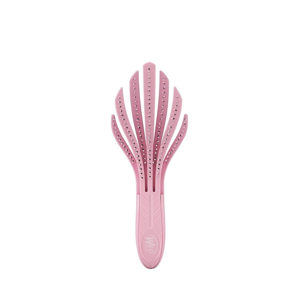 imageWet Brush Go Green Curl Detangler Hair Brush Black UltraSoft IntelliFlex Detangling Bristles Glide Through Tangles with Ease Great For Curls No Split Ends ampamp PainFree for Wet or Dry HairPink