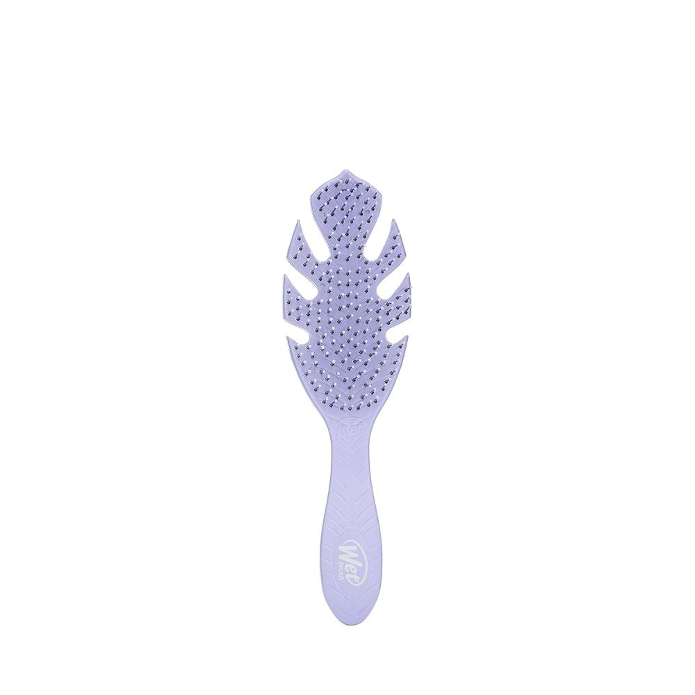 imageWet Brush Go Green Hair Detangler Brush Grey  Detangling Hair Brush  UltraSoft IntelliFlex Bristles Glide Through Tangles ampamp Gently Loosens Knots While Minimizing Pain Split Ends ampamp BreakageLavender