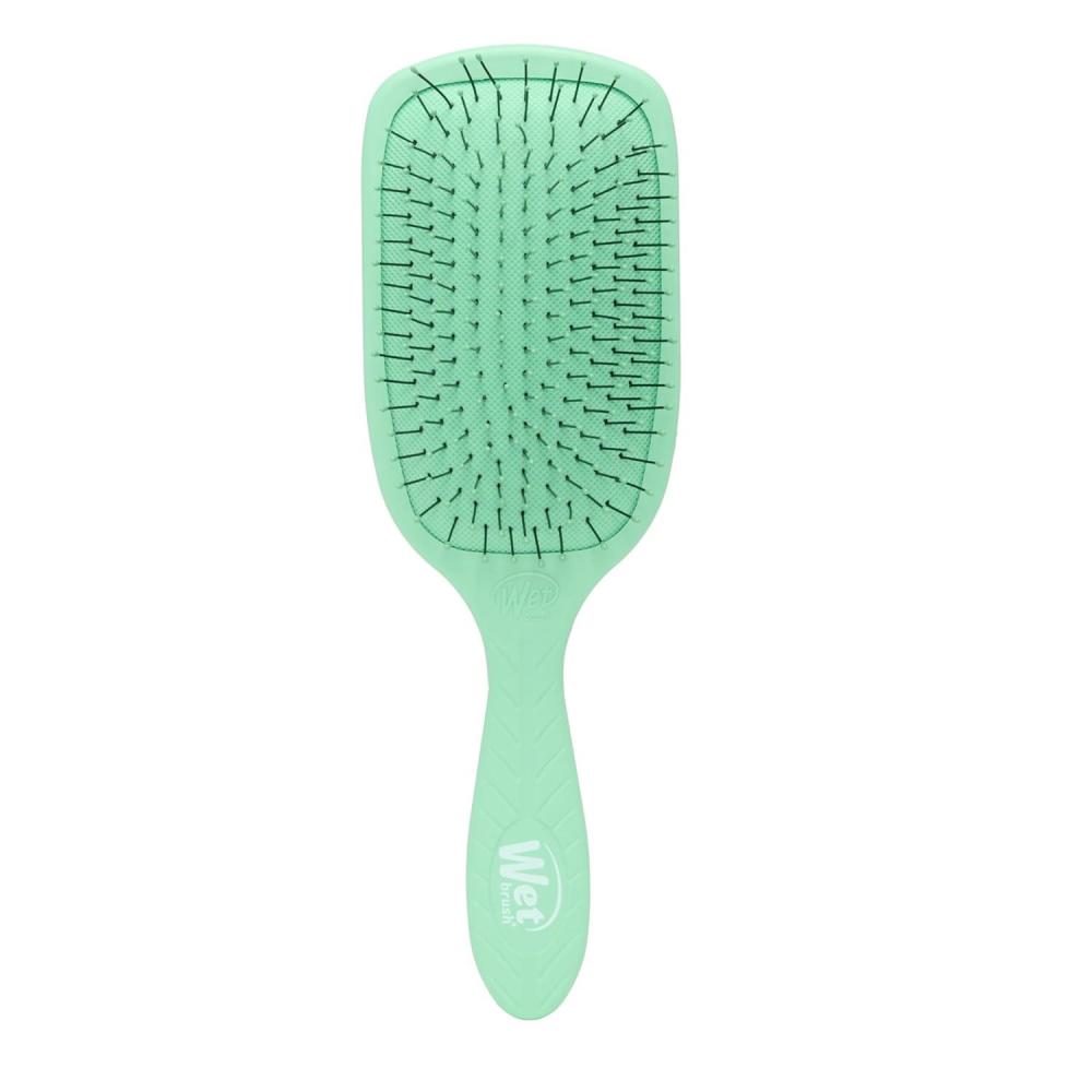 imageWet Brush Go Green Paddle Detangler Hair Brush Green  UltraSoft IntelliFlex Detangling Bristles with AquaVent Design For Spreading Hair Treatments Evenly  PainFree For Wet ampamp Dry Hair