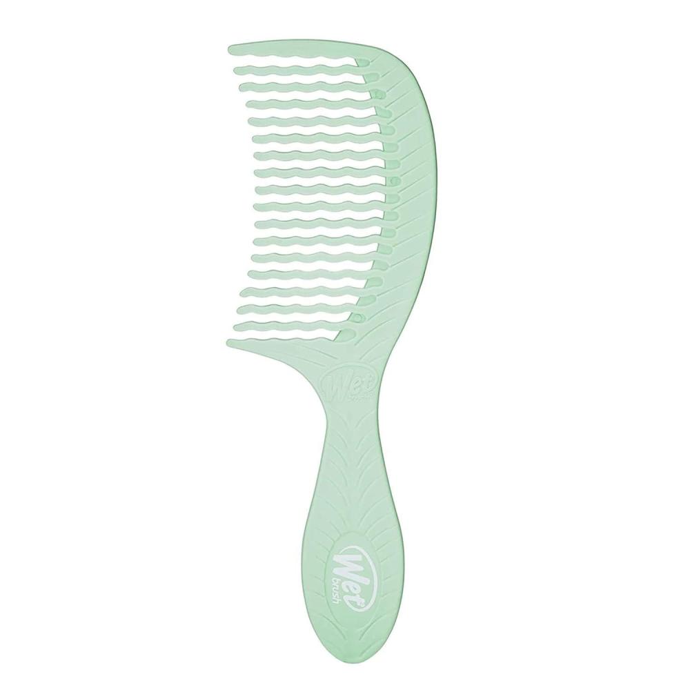 imageWet Brush Go Green Tea Tree Oil Infused Treatment Comb  Wide Tooth Hair Detangler with WaveTooth Design that Gently and Glides Through Tangles  No Split Ends and No DamageTea Tree Comb