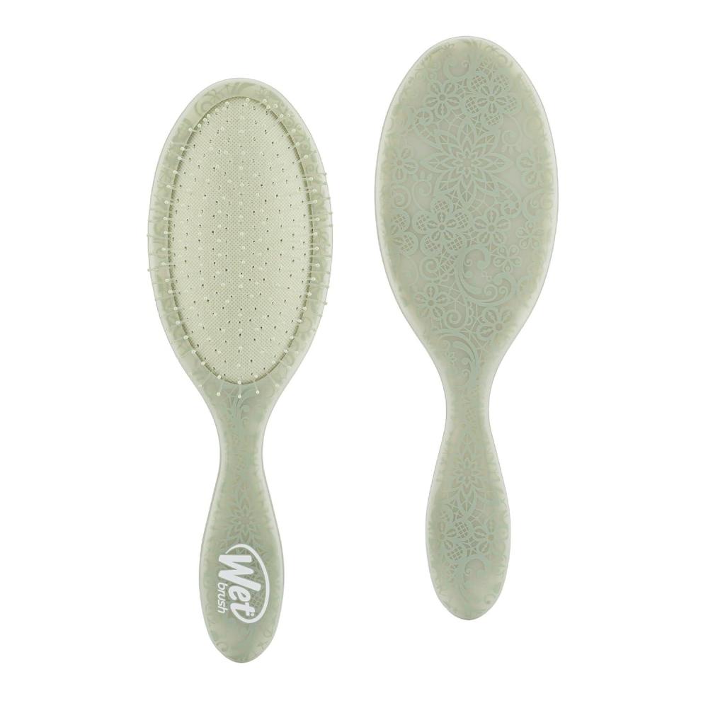 imageWet Brush Original Detangling Brush Pink Digital Daydream  Detangler with Soft ampamp Flexible Bristles  Detangling Brush for Curly Hair  TangleFree for Straight Thick ampamp Wavy HairRomance Sage