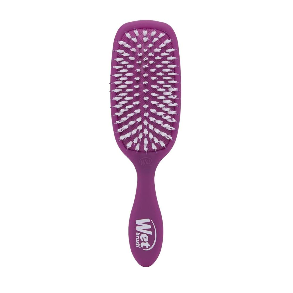 imageWet Brush Smooth Styler Hair Brush Pink Frost Exclusive Ultrasoft IntelliFlex Bristles Synthetic Boar Bristles Shiny And Smooth For All Hair Types For Women Men Wet And DryPurple Frost