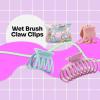 Wet Brush Fashion Claw Clips, Assorted Sizes – 4-Pack, Sunset Pink – Great for Easily Pulling Up Your Hair – Pain-Free Hair Accessories for Women, Men, Boys and Girls(Sunset Pink)
