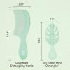 Wet Brush Go Green Tea Tree Oil Infused Treatment Comb – Wide Tooth Hair Detangler with WaveTooth Design that Gently and Glides Through Tangles – No Split Ends and No Damage(Tea Tree Comb)